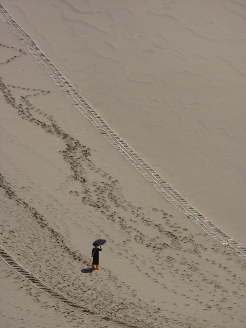 The singing sands at Dunhuang.