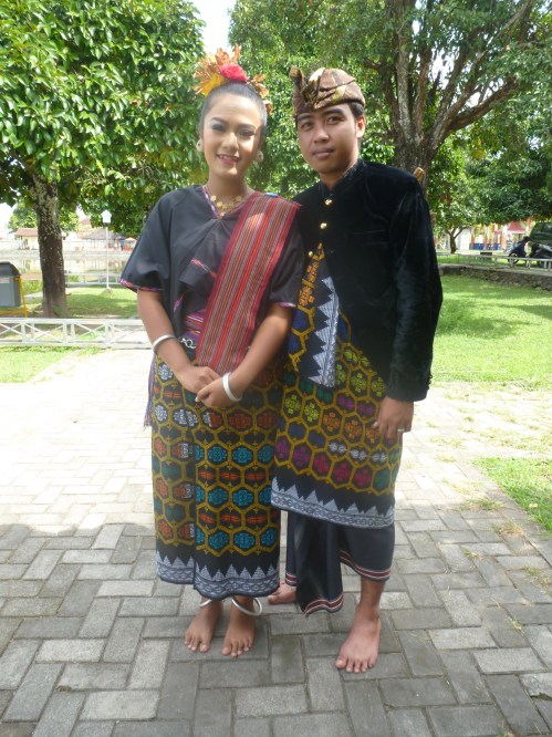At a temple along the way, this couple was has having a wedding rehearsal. 