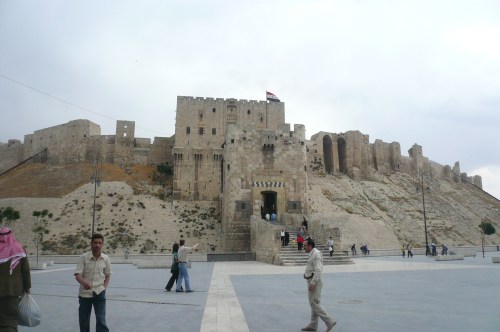 The Aleppo citadel. How damaged is it now I wonder?