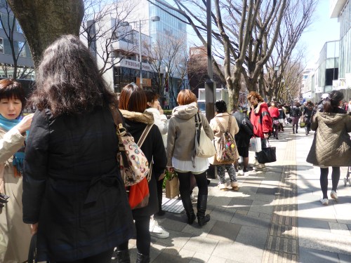 Queueing for chocolate. I understand that.