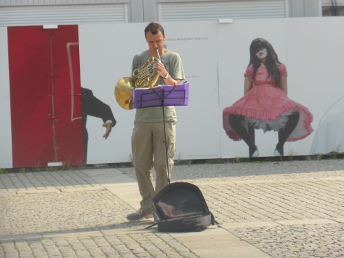 Near this spot in front of the Opera renovation and opposite the university library, students fired up by the Nazis burnt books by Brecht, Mann and Marx. Under a glass pane  empty bookshelves are the reminder.