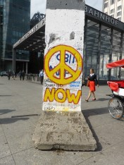 A small section of the Wall at Potsdamer  Platz