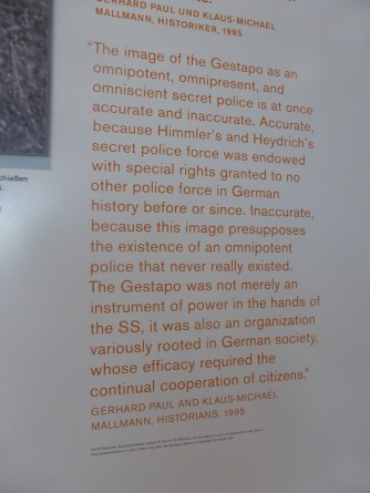 In many memorial museums simple cardboard placards record history.