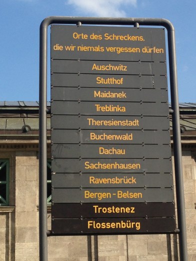 Yet another simple, stark reminder in a central area.